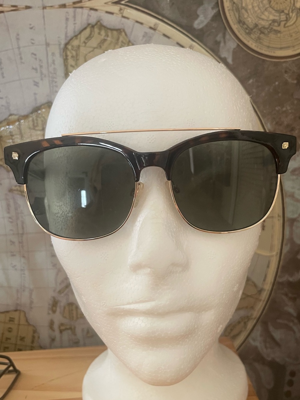 Beverly Hills Polo Club Unisex Tortoise & Gold Sunglasses